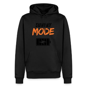 Sunday mode - Men’s Premium Organic Hoodie - black - Front - Nico (187cm)
