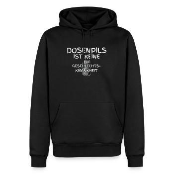 Dosenpils ist keine Geschlechtskrankheit Dosenbier - Männer Premium Bio Hoodie - Schwarz - Vorne - Nico (187cm)