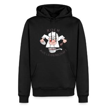 Hobbykoch - Koch - Hobby - Männer Premium Bio Hoodie - Schwarz - Vorne - Nico (187cm)