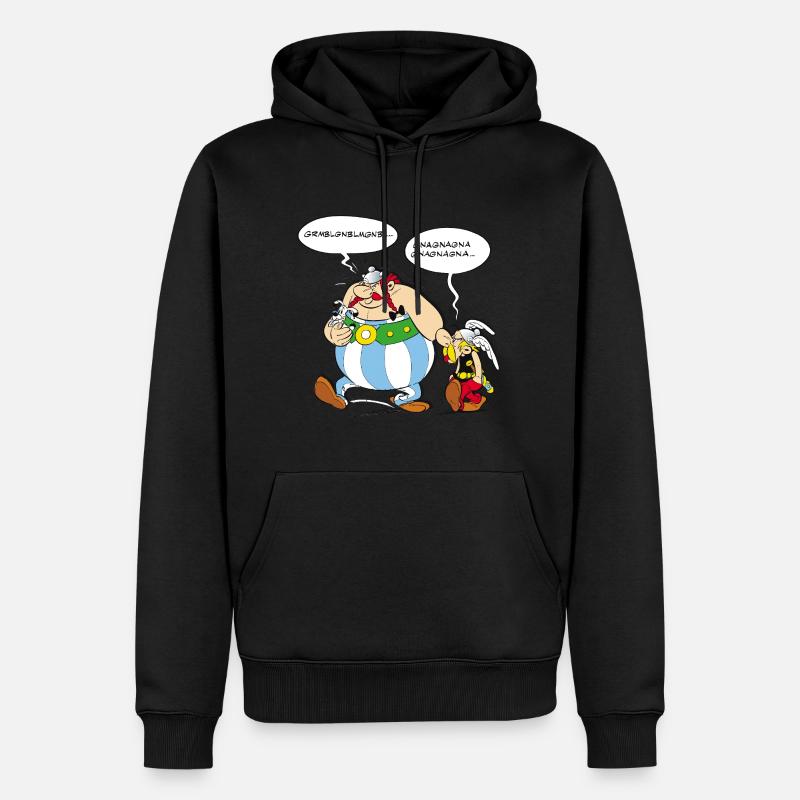 Asterix & Obelix boudeur - Sweat à capuche Premium bio Homme - undefined