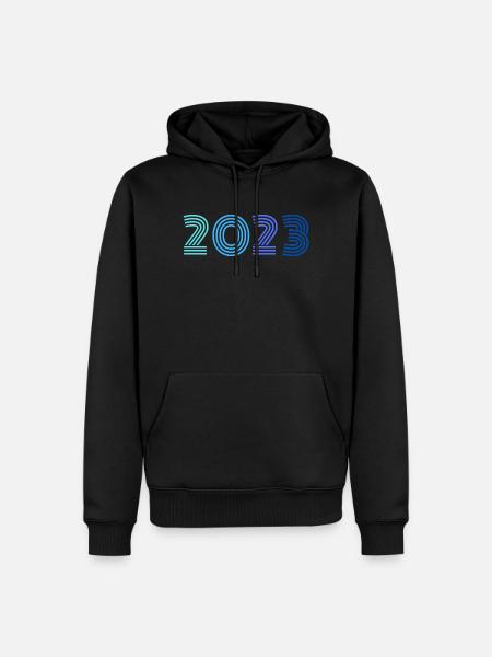 Year 2023 - Men’s Premium Organic Hoodie - black