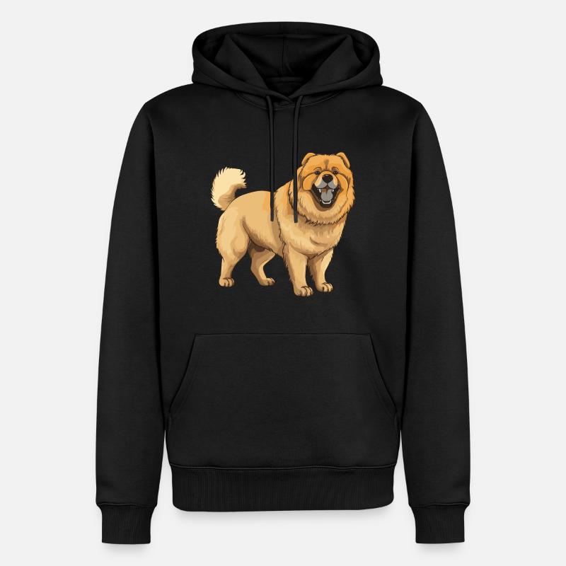 Chow Chow Chien - Sweat à capuche Premium bio Homme - noir