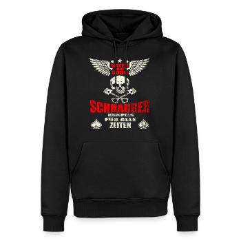 Vater und Sohn Schrauber Kumpels, Für Papa & Sohn - Männer Premium Bio Hoodie - Schwarz - Vorne - Nico (187cm)