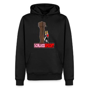 Schluckspecht Geschenkidee - Männer Premium Bio Hoodie - Schwarz - Vorne - Nico (187cm)