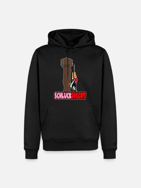 Schluckspecht Geschenkidee - Männer Premium Bio Hoodie - Schwarz