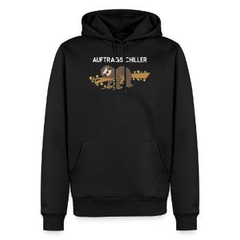 Fauler Faulenzer Relax Faultier Spruch Chiller - Männer Premium Bio Hoodie - Schwarz - Vorne - Nico (187cm)