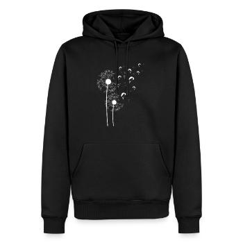 Dandelion Paragliding Löwenzahn Paragleiter - Männer Premium Bio Hoodie - Schwarz - Vorne - Nico (187cm)