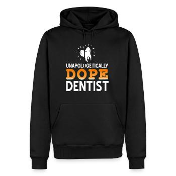 Zahnarzt - Zahnarzt - Männer Premium Bio Hoodie - Schwarz - Vorne - Nico (187cm)