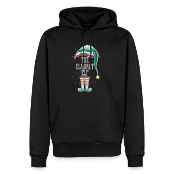 Weihnachten Ugly Christmas Klarinette The Clarinet - Männer Premium Bio Hoodie - Schwarz - Vorne - Nico (187cm)