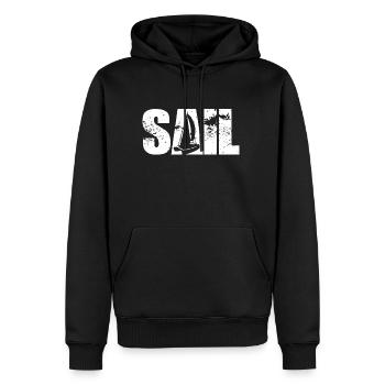 Sail Boat Sailboat Catamaran Boat - Männer Premium Bio Hoodie - Schwarz - Vorne - Nico (187cm)