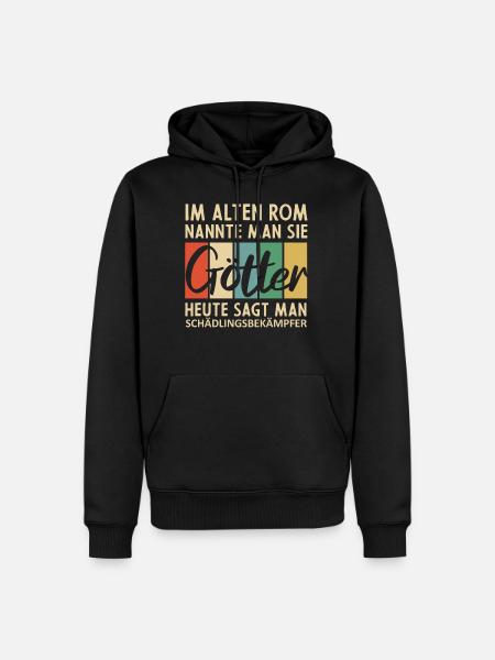 Lustige Schädlingsbekämpfer Sprüche - Männer Premium Bio Hoodie - Schwarz