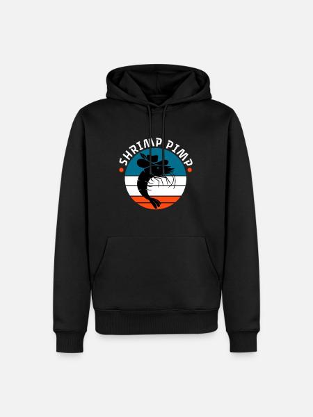 Shrimp Pimp - Men’s Premium Organic Hoodie - black