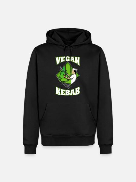 Vegan Kebab Weed - Männer Premium Bio Hoodie - Schwarz