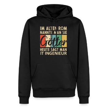 Lustige IT Ingenieur Sprüche - Männer Premium Bio Hoodie - Schwarz - Vorne - Nico (187cm)