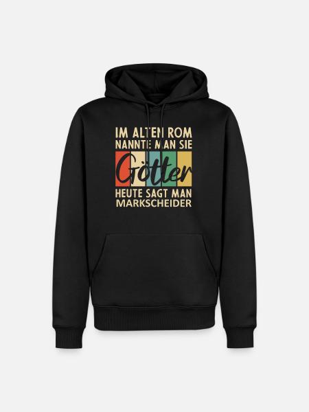 Lustige Markscheider Sprüche - Männer Premium Bio Hoodie - Schwarz