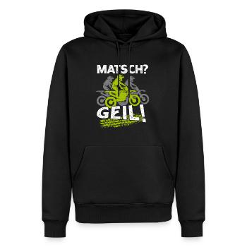 Matsch Geil Motocross Motocrossfahrer Dreckig - Männer Premium Bio Hoodie - Schwarz - Vorne - Nico (187cm)