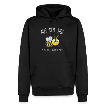 Aus Dem Weg Mein Volk Braucht Mich Imker - Männer Premium Bio Hoodie - Schwarz - Vorne - Nico (187cm)