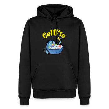 Cellfie Zelle Biologie Witz Selfie Biologen - Männer Premium Bio Hoodie - Schwarz - Vorne - Nico (187cm)
