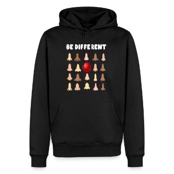 Be Anders Jeck Nez Rouge Carnaval Clown Nez - Sweat à capuche Premium bio Homme - noir - Devant - Nico (187cm)