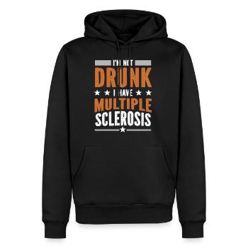 Sclérose en plaques MS Consciousness Loop Gift - Sweat à capuche Premium bio Homme - noir - Devant - Nico (187cm)