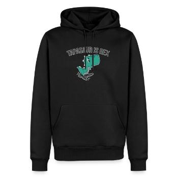 Tapasaurus Rex Geschenk Stepptanz Dino Dinosaurier - Männer Premium Bio Hoodie - Schwarz - Vorne - Nico (187cm)