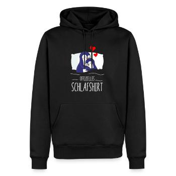 Offizielles Schlafshirt Pinguin Nachthemd Schlaf - Männer Premium Bio Hoodie - Schwarz - Vorne - Nico (187cm)