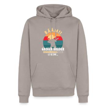 Bääm! Großer Bruder Loading Dabbing Junge - Männer Premium Bio Hoodie - Taupe - Vorne - Nico (187cm)