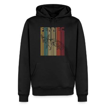Fennec Zitat für einen Fennec-Fuchs-Liebhaber - Männer Premium Bio Hoodie - Schwarz - Vorne - Nico (187cm)