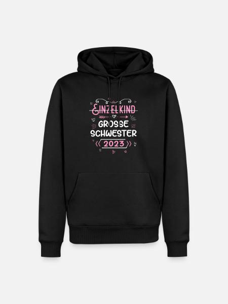 Große Schwester 2023 - Männer Premium Bio Hoodie - Schwarz