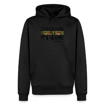 Es sind keine Cartoons, es ist Anime für Anime-Liebhaber - Männer Premium Bio Hoodie - Schwarz - Vorne - Nico (187cm)