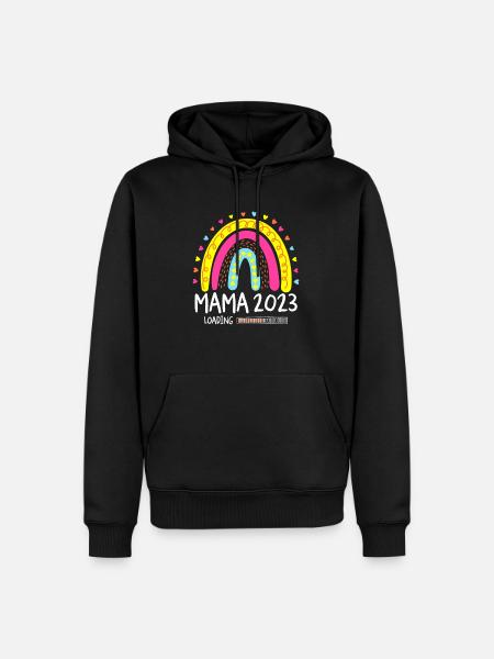 Mama 2023 Loading - Männer Premium Bio Hoodie - Schwarz