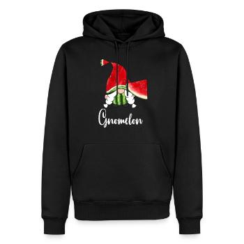 Gnome Wassermelone Dekor Gnomelon National Watermelo - Männer Premium Bio Hoodie - Schwarz - Vorne - Nico (187cm)