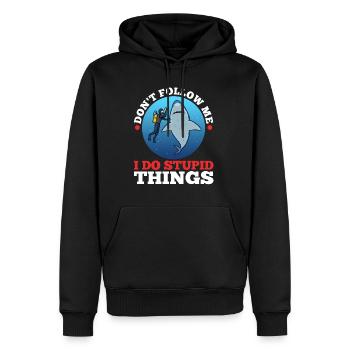 Ne me suivez pas, je fais des choses stupides, Skuba Diving - Sweat à capuche Premium bio Homme - noir - Devant - Nico (187cm)