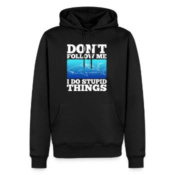 Ne me suivez pas, je fais des choses stupides, Skuba Diving - Sweat à capuche Premium bio Homme - noir - Devant - Nico (187cm)