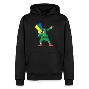 Dabbing St Patty Ukraine St. Patrick's Shenanigan - Männer Premium Bio Hoodie - Schwarz - Vorne - Nico (187cm)