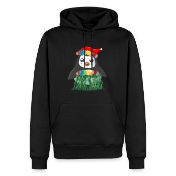Pinguin Weinachten Im Juli Geschenk Shirt - Männer Premium Bio Hoodie - Schwarz - Vorne - Nico (187cm)
