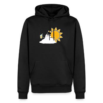 Geschmolzener Schneemann Weihnachten Im Juli - Männer Premium Bio Hoodie - Schwarz - Vorne - Nico (187cm)