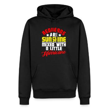 Redheads Sunshine Hurricane Ginger Red Head Irish - Men’s Premium Organic Hoodie - black - Front - Nico (187cm)