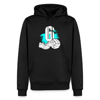Volleyball 6 Years Old Volleyballer 6th Birthday - Männer Premium Bio Hoodie - Schwarz - Vorne - Nico (187cm)