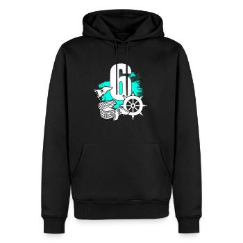 Pirat 6 Jahre alt - Männer Premium Bio Hoodie - Schwarz - Vorne - Nico (187cm)