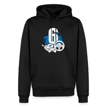 Spielcontroller 6 Jahre alter Gamer - Männer Premium Bio Hoodie - Schwarz - Vorne - Nico (187cm)