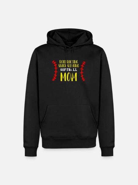 Softball Mom Shirt Gift - Men’s Premium Organic Hoodie - black