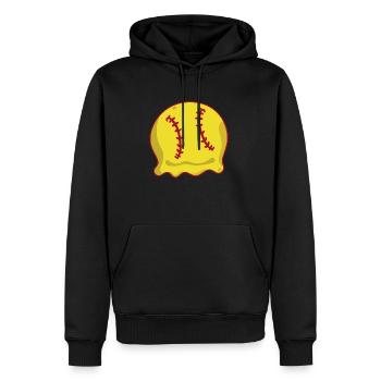 Joueur cadeau de chemise de softball - Sweat à capuche Premium bio Homme - noir - Devant - Nico (187cm)