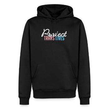 Protect Trans Live Shirt Gift Trans Kids - Men’s Premium Organic Hoodie - black - Front - Nico (187cm)