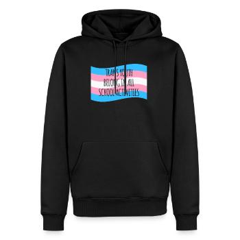 Trans Youth Belong In All School Activities Shirt - Männer Premium Bio Hoodie - Schwarz - Vorne - Nico (187cm)
