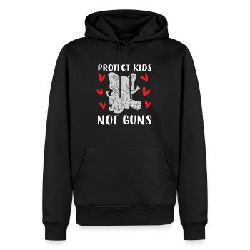 Protect Kids Not Guns - Männer Premium Bio Hoodie - Schwarz - Vorne - Nico (187cm)