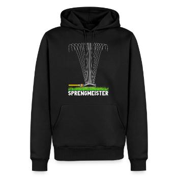 Sprengmeister Garten Schrebergärtner Hobbygärtner - Männer Premium Bio Hoodie - Schwarz - Vorne - Nico (187cm)