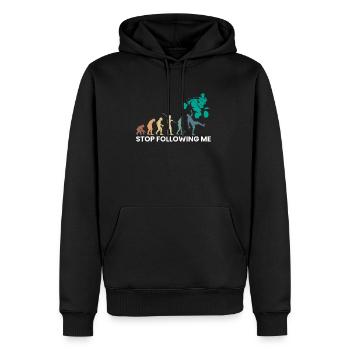 Arrêtez de me suivre Evolution Quad Driver Shirt - Sweat à capuche Premium bio Homme - noir - Devant - Nico (187cm)