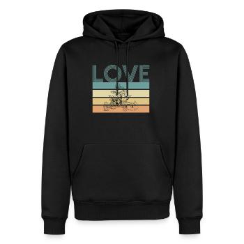 J’adore Vintage Retro Quad Driver Shirt Cadeau - Sweat à capuche Premium bio Homme - noir - Devant - Nico (187cm)