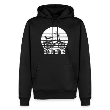 Bonanzarad Bonanza Bike Hipster Birthday 1962 - Men’s Premium Organic Hoodie - black - Front - Nico (187cm)
